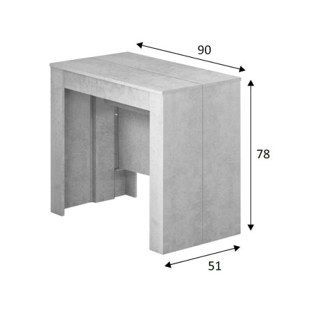 Mesa Extensible Consola Cemento