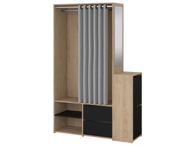 ARMARIO CON CORTINA Y...