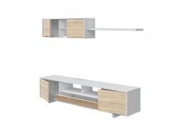 Conjuno Comedor Tv Varys Roble Canadian Blanco