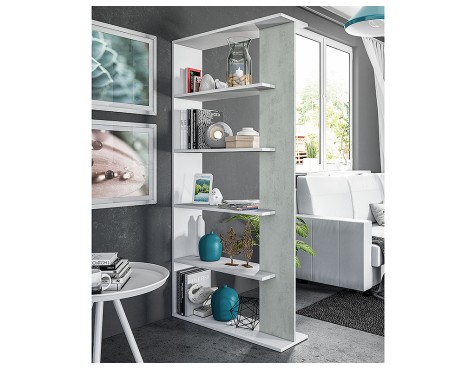 Prestatgeria Alida Blanc/Cement