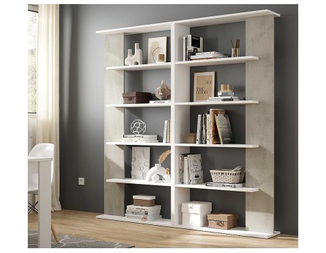 Prestatgeria Alida Blanc/Cement