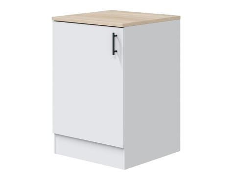 Módulo Bajo Cocina Kira 1 Puerta Blanco/Roble