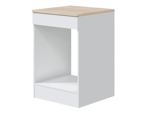 Módulo Bajo Cocina Kira Horno Blanco/Roble