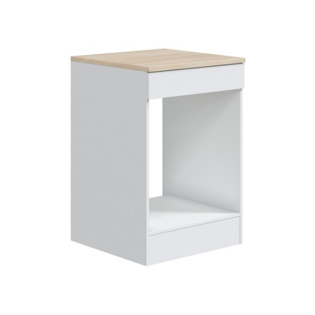 Módulo Bajo Cocina Kira Horno Blanco/Roble
