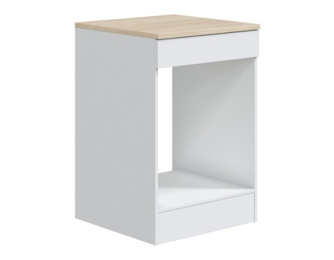 Módulo Bajo Cocina Kira Horno Blanco/Roble