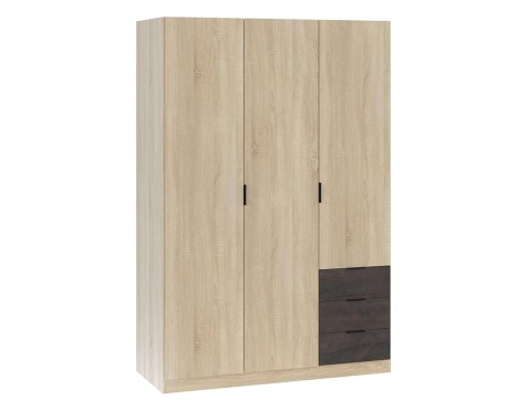 Armari 3 Portes+3 Calaixos Roure Canadina/Òxid