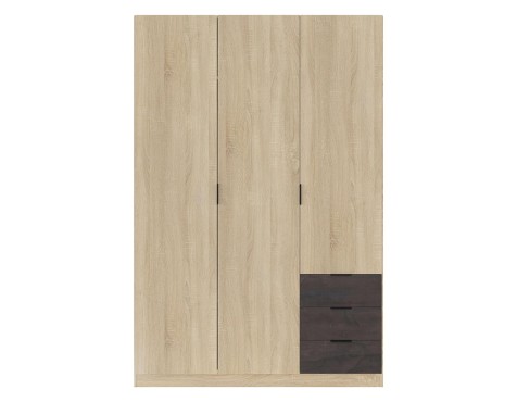 Armari 3 Portes+3 Calaixos Roure Canadina/Òxid