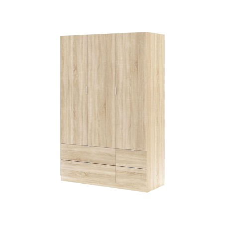 Armario 3 Puertas+4 Cajones Roble Canadian
