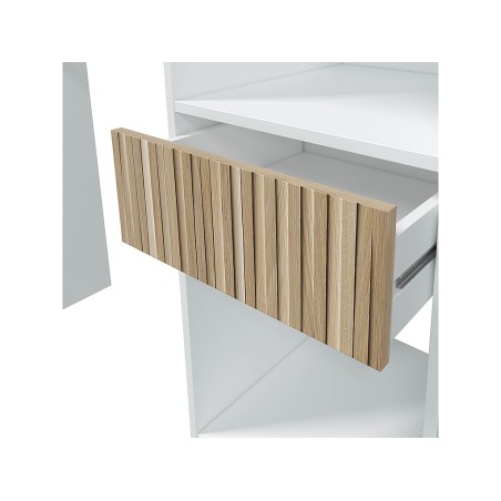 Armario Vestidor 3 Cajones Ethna Blanc Artik/Natur