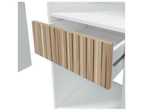 Armario Vestidor 3 Cajones Ethna Blanc Artik/Natur