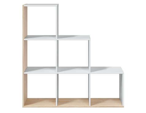 Estantería Step Roble Canadian/Blanco Artiko