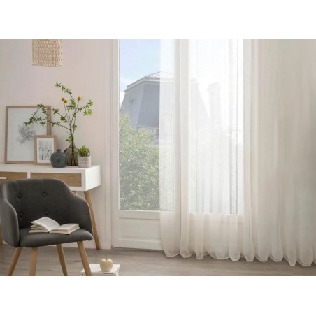 Cortineta Llàgrima Anissa Blanc marfil1 400X2400Mm