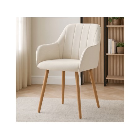 Juego 2 Sillas De Comedor Monroe Marfil