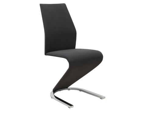Juego 2 Sillas De Comedor Unique Negro/Cromado