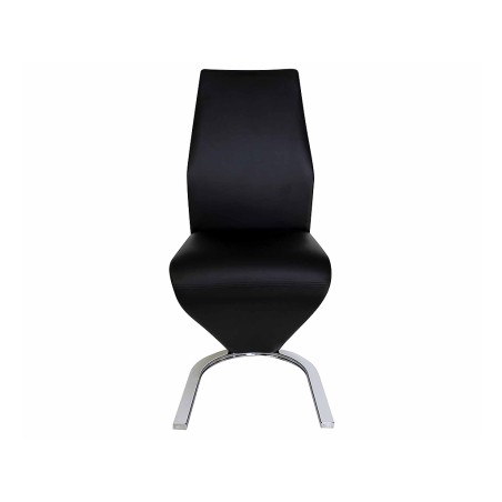 Juego 2 Sillas De Comedor Unique Negro/Cromado