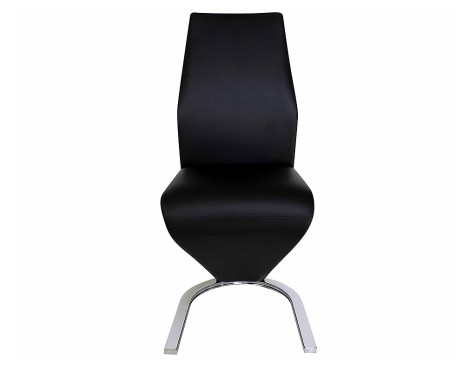 Juego 2 Sillas De Comedor Unique Negro/Cromado