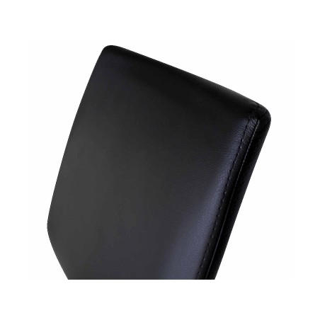 Juego 2 Sillas De Comedor Unique Negro/Cromado