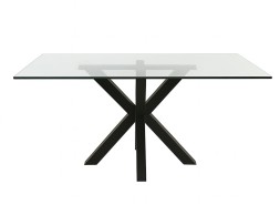 Mesa Comedor Stacy Cristal/Negro