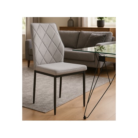 Joc 4 Cadires De Menjador Ambler Gris Cendra