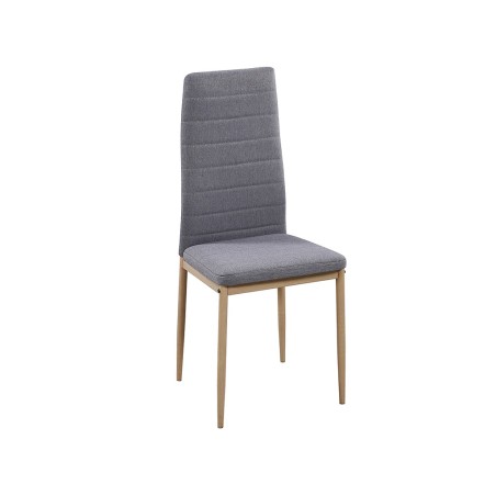 Juego 4 Sillas De Comedor Avat Gris Acero