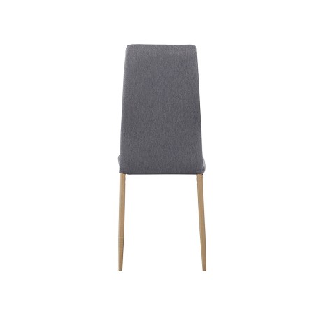 Juego 4 Sillas De Comedor Avat Gris Acero