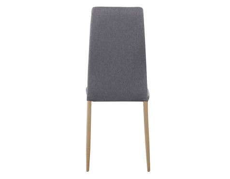 Juego 4 Sillas De Comedor Avat Gris Acero