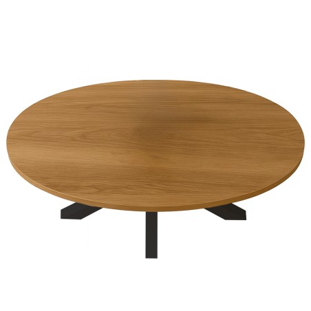 Mesa De Centro Stacy Oval Roble/Negro
