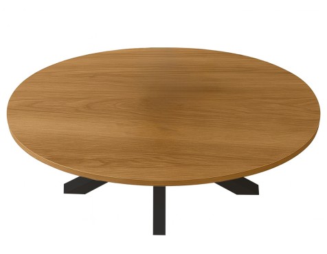 Mesa De Centro Stacy Oval Roble/Negro