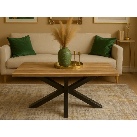 Taula De Centre Stacy Rectangular Roure/Negra
