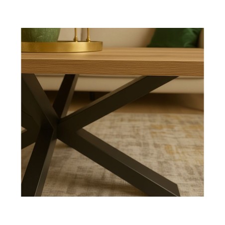 Taula De Centre Stacy Rectangular Roure/Negra