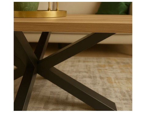 Taula De Centre Stacy Rectangular Roure/Negra