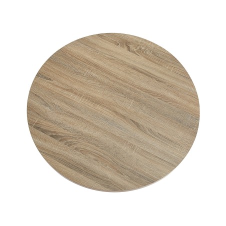 Mesa De Comedor Redonda Cleveland 2 Roble/Negra