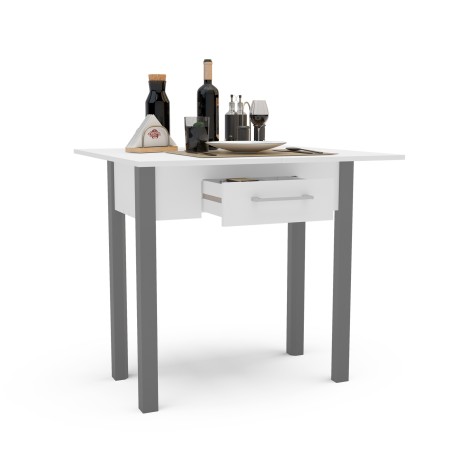 Mesa De Cocina Plegable Sendai Blanca