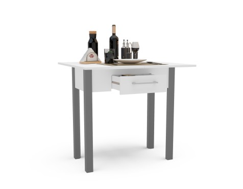 Mesa De Cocina Plegable Sendai Blanca