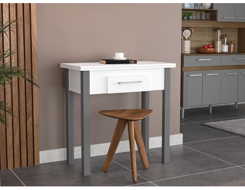 Mesa De Cocina Plegable Sendai Blanca