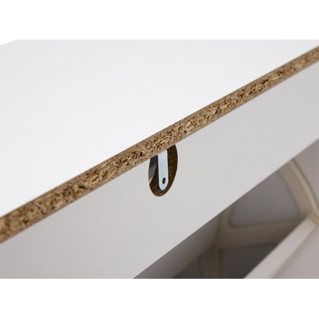 Zapatero 3 Bandejas Anzio Blanco