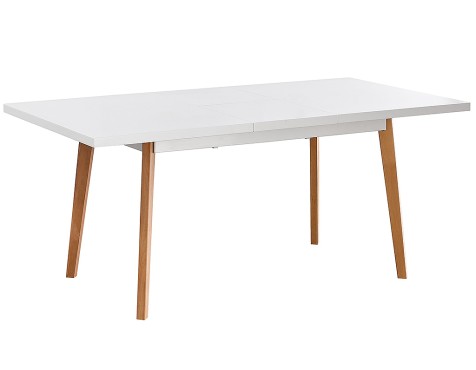 Mesa De Comedor Extensible Nordic Blanca