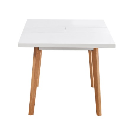 Mesa De Comedor Extensible Nordic Blanca