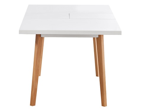 Mesa De Comedor Extensible Nordic Blanca