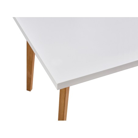 Mesa De Comedor Extensible Nordic Blanca