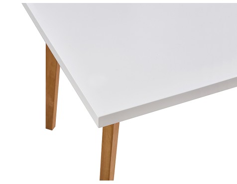 Mesa De Comedor Extensible Nordic Blanca