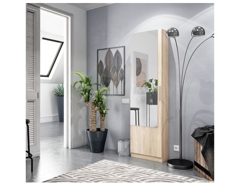 Mueble Zapatero Gusto Con Espejo Roble Canadian