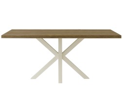 Mesa Comedor Stacy Rectangular Roble/Blanca