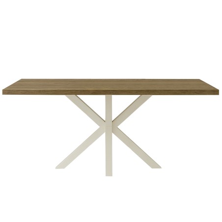 Mesa Comedor Stacy Rectangular Roble/Blanca