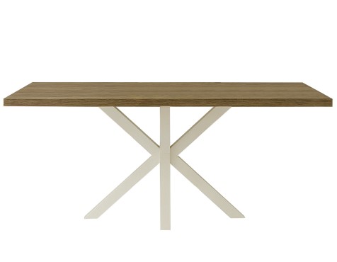 Mesa Comedor Stacy Rectangular Roble/Blanca
