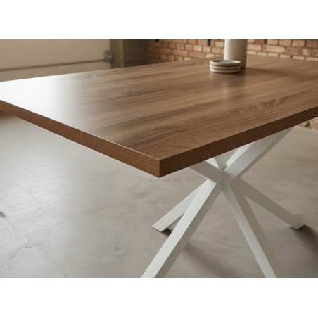 Mesa Comedor Stacy Rectangular Roble/Blanca