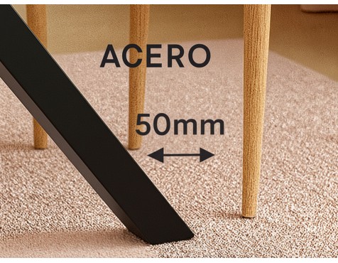 Mesa Comedor Stacy Rectangular Roble/Negra