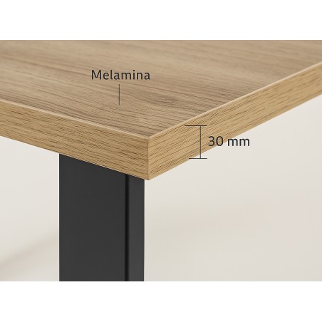 Mesa Comedor Taylor Roble/Negra