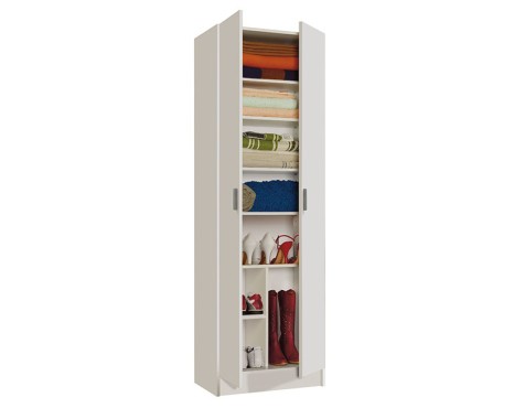 Armario Zapatero 2 Puertas Blanco