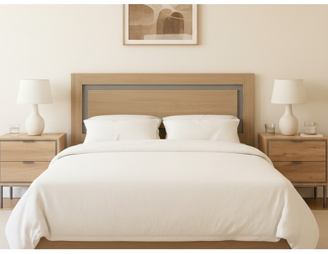 Cabecero De Cama Sforza Madera/Gris
